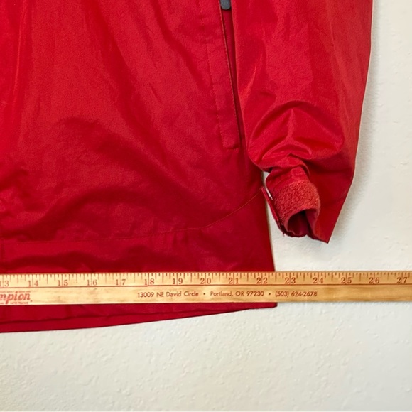 Ski Jacket XS Red Water Resistant Outfitter Trading Vail Colorado Hood Full Zip - Picture 10 of 15